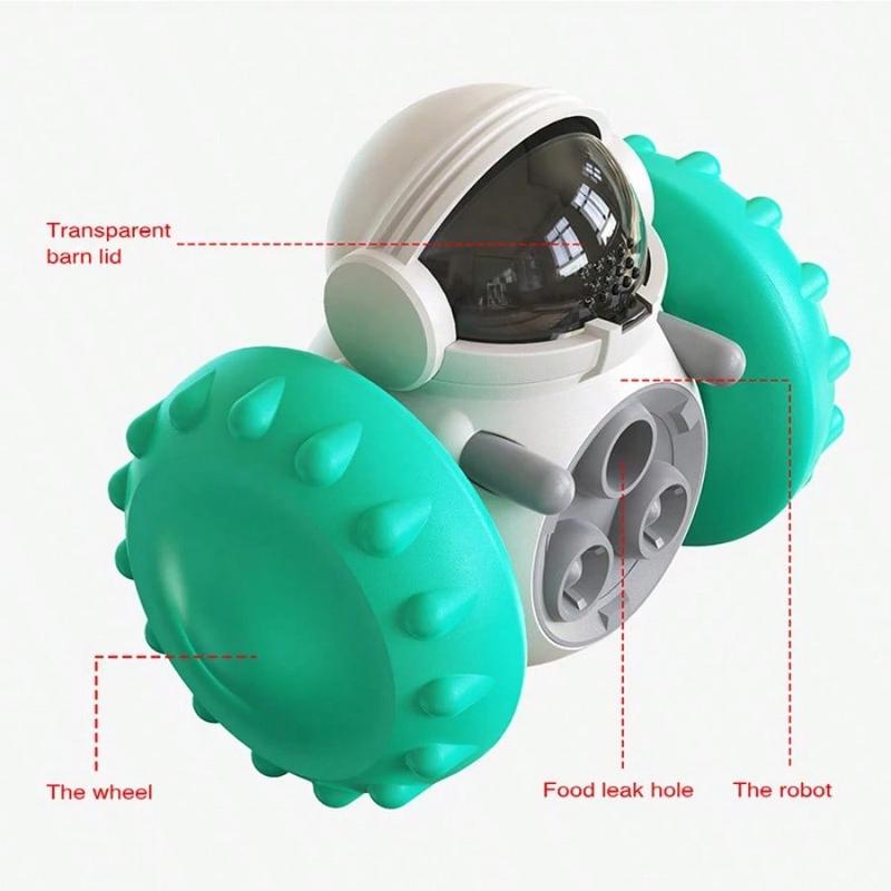 Dog Treat Leaking Toy For Small Big Dogs Tumbler Interactive Toys Puppy Cat Slow Food Feeder Dispenser IQ Training Accessories 3