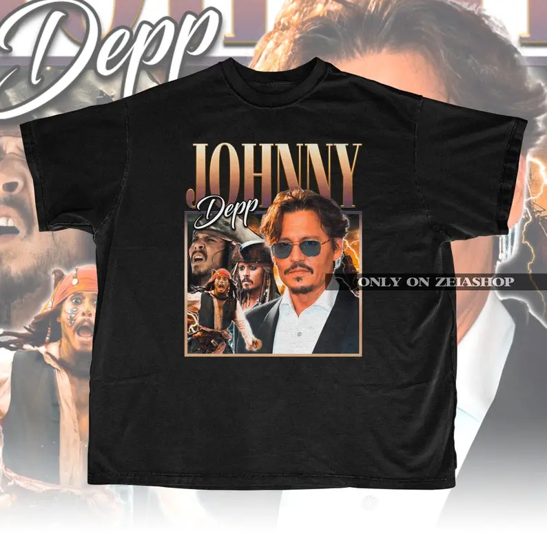 Johnny Depp Retro 90s Tee - Pirate Johnny Depp - Justice Johnny Depp - Johnny Depp Merch - Johnny Depp Gift - Johnny Depp Sweater