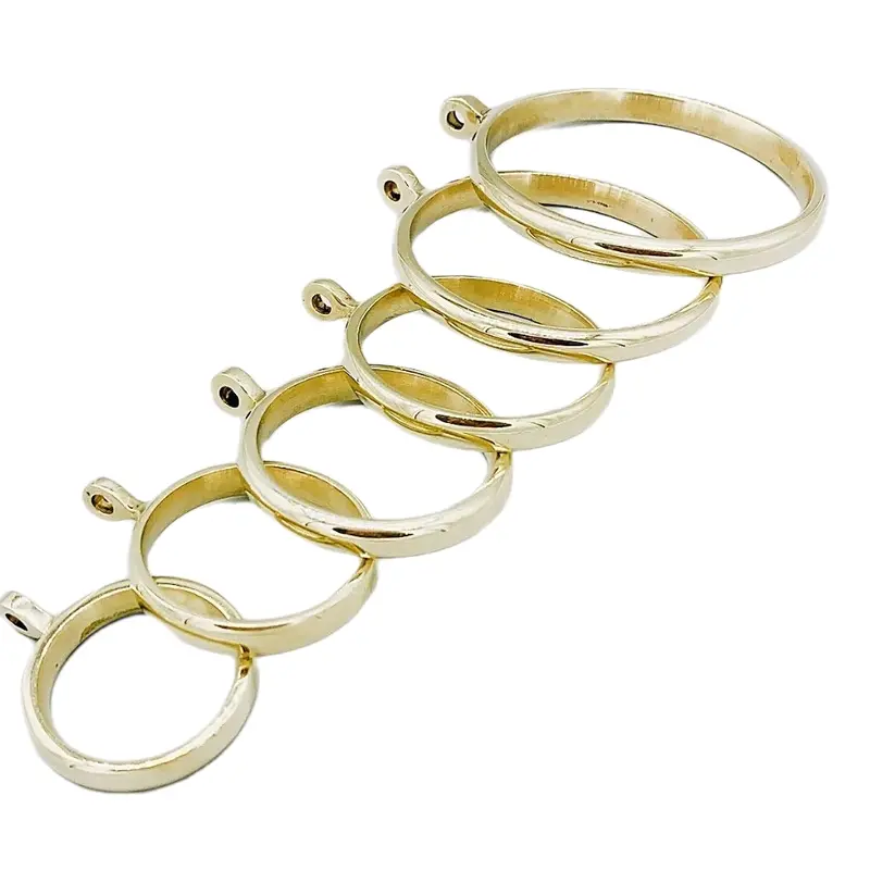 Solid Brass Curtain Rings Polished Brass 0