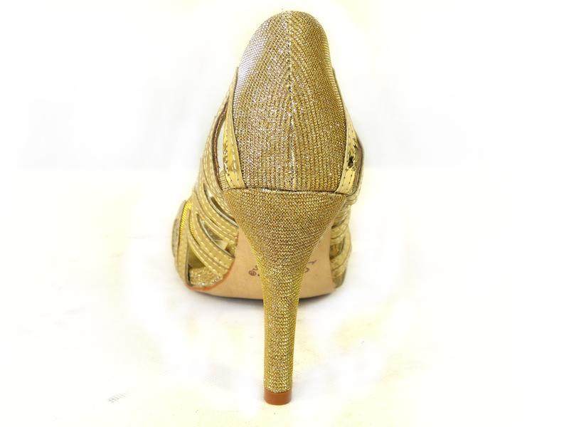WOMENS LADIES HIGH STILETTO HEEL GLITTER PLATFORM PEEP TOE PARTY SHOES SIZE 3-8 Elegant Fashion 4