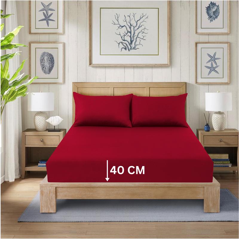 Premium Extra Deep Fitted Sheets: Comfort, Style, and Easy Care for All Mattress Sizes '' 1