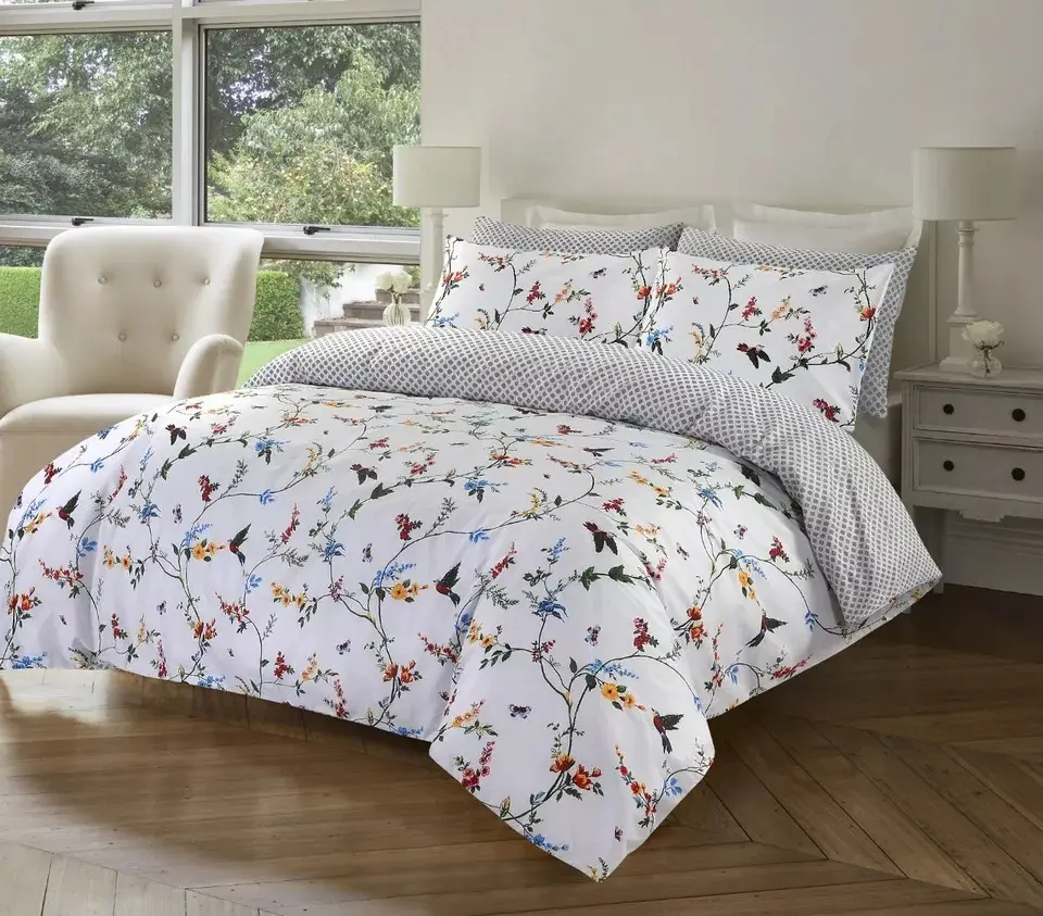 Stylish 3Pcs Bedding Set Double King & Super King Size Duvet Quilt Cover Soft Duvet Set Breathable Duvet Covers Durable Printed Duvet Sets - 100% Super Soft Fibre