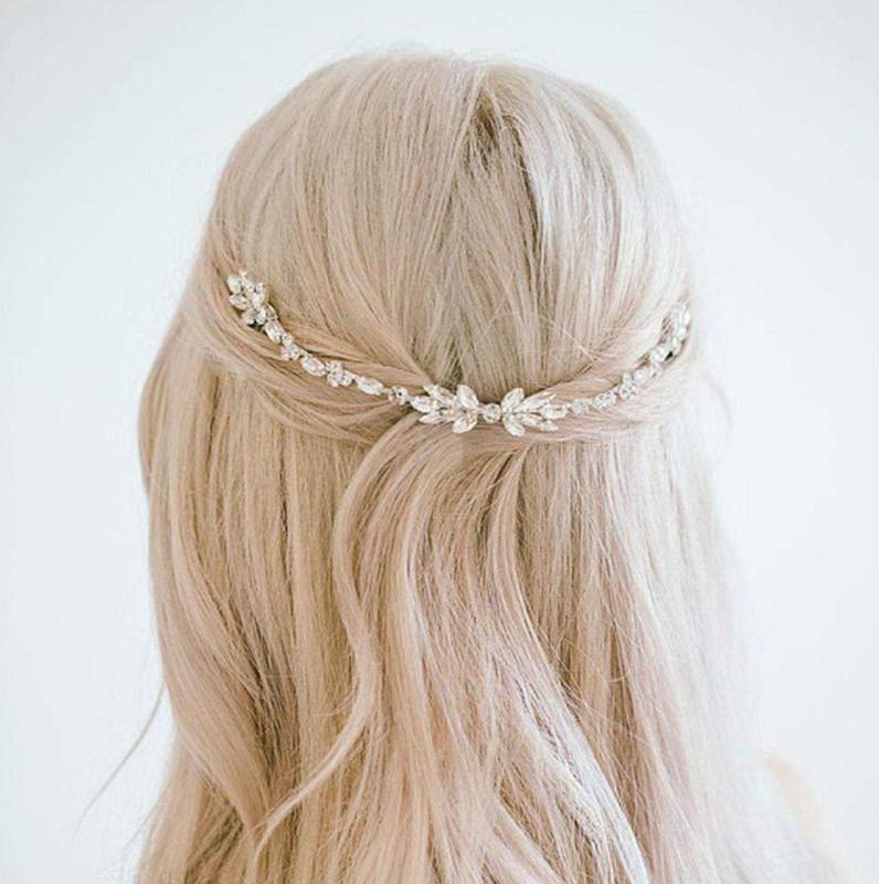 Rose Gold, Silver Colour / Crystal Wedding Comb  TS970 2