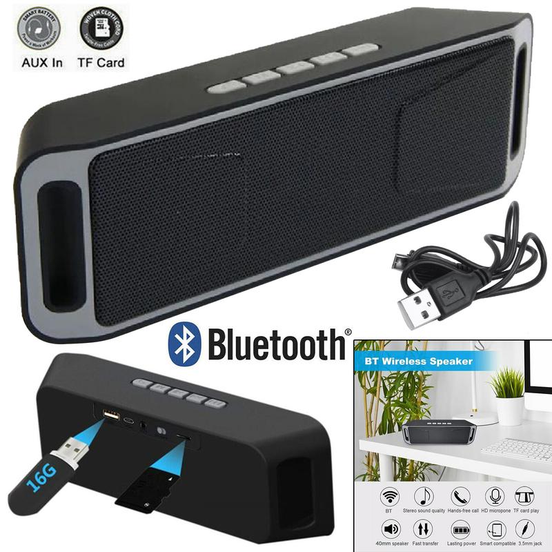 High Quality Bluetooth Wireless Speaker High Bass Portable Indoor Outdoor Stereo Loudspeaker Multicoloured Audio Compact Audio Compact 3