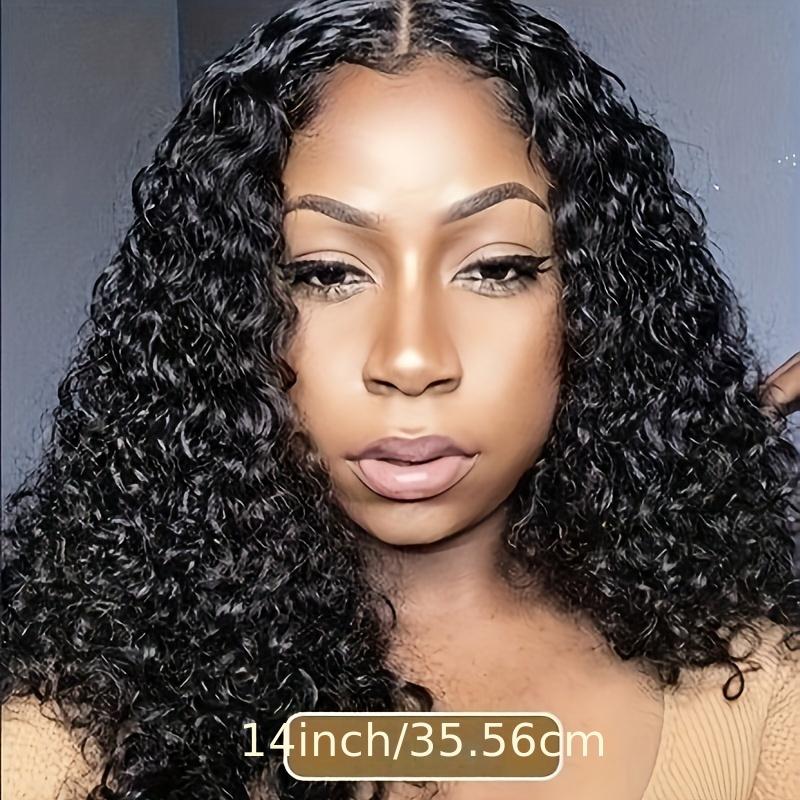 YWBL-WH 1pc Deep Wave Short Bob Wig Nylon Material – Glueless Curly Bob Machine Made Rose Net Wig Unscented – Easy Wear No Power Required, Valentine'S Day Gift 5