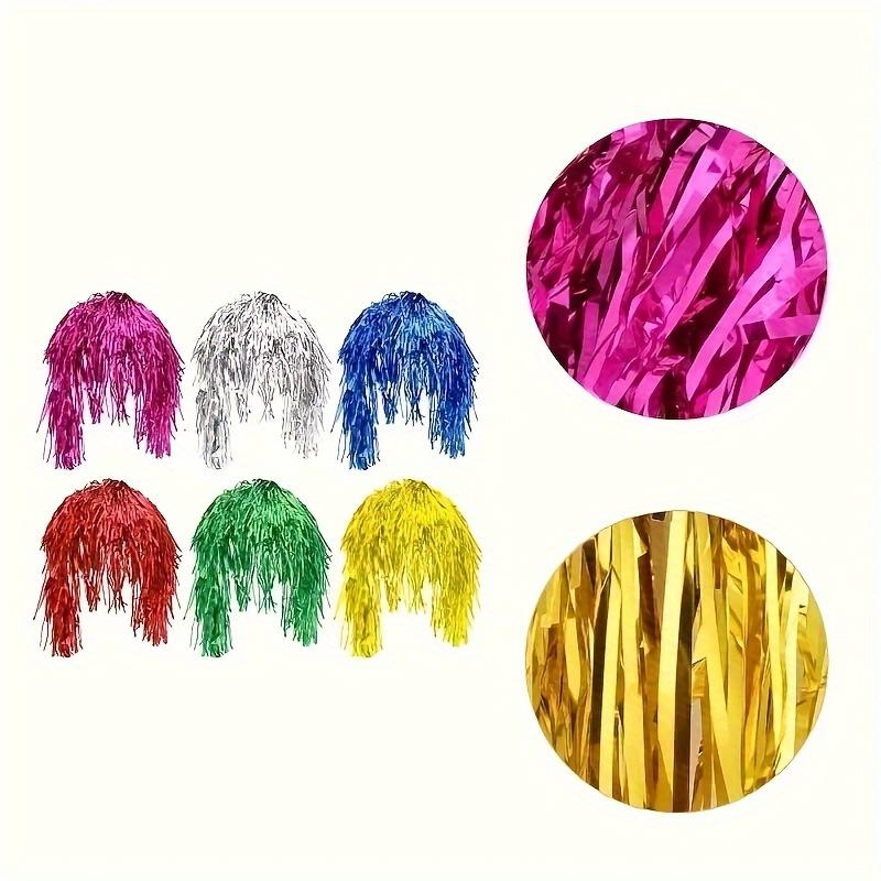 6pcs Funky Colorful Wigs for Cosplay - Perfect for Disco Parties & Birthday Celebrations, Fun Party Hats Included 1