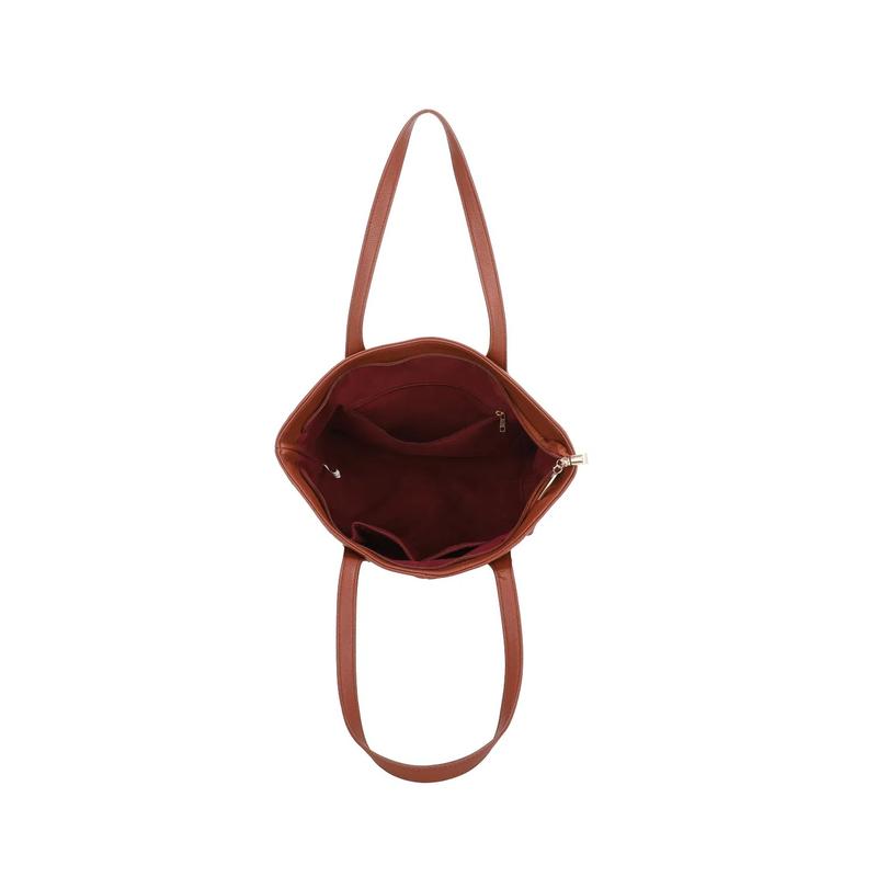 Large Women's Shoulder Bag with Contrast Handle for Work and Travel 6
