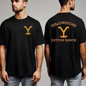 Yellowstone dutton ranch  T-Shirt Menswear Top Casual Cotton  gift printed tshirt business printed  t-shirt graphic  shirt design shirts  men