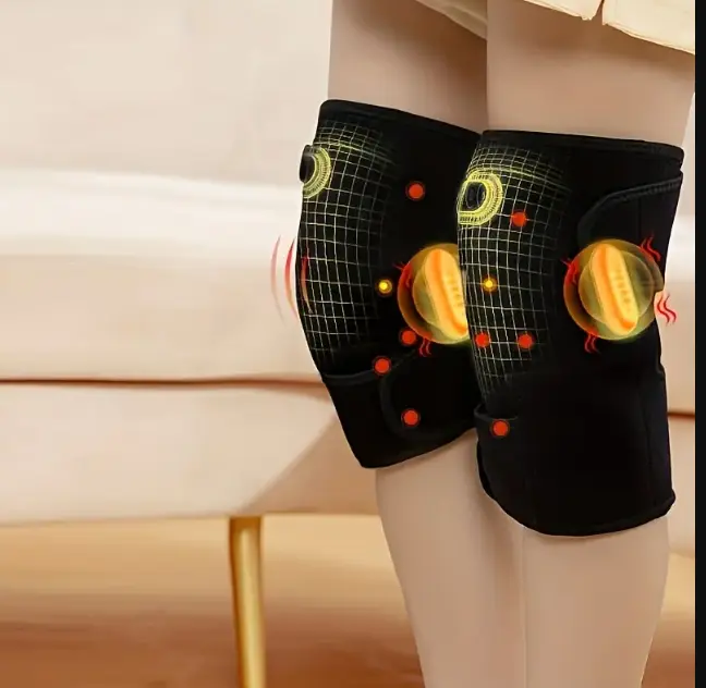NIJ Electric Knee Brace, 3-Second Heating, Vibration Massage, Joint Warmth, Knee Care, Fever Relief, Hot Compress,  comfort,  USB Powered, Un fragranced , No Battery Included .