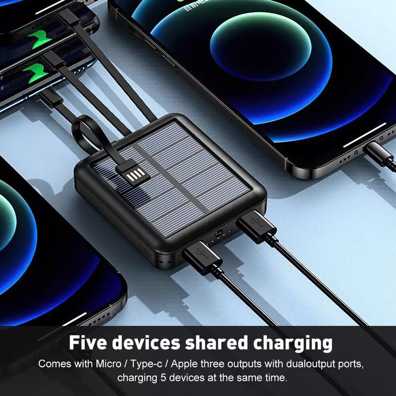Portable 9000000mah Solar Power Bank USB Pack Battery Charger For Mobile Phone Smartphone 1