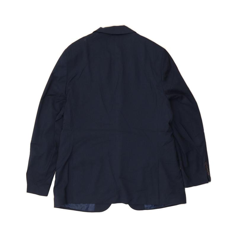 Pre-Owned Vintage NAUTICA Mens 2 Button Blazer Jacket UK 46 3XL Navy Blue Polyester 2