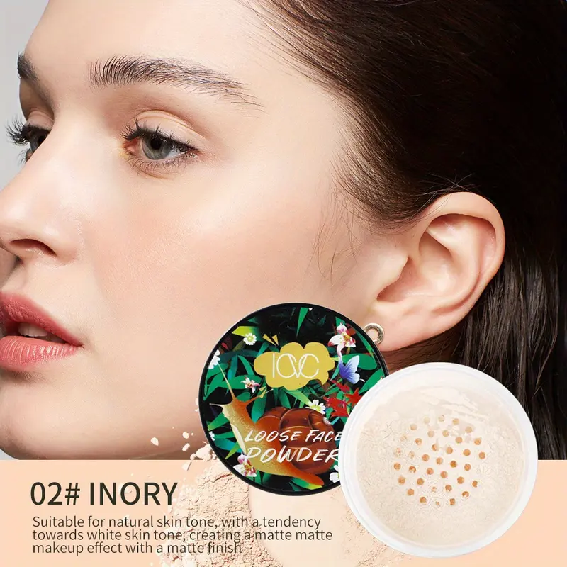 IAC Loose Face Powder - Lightweight, Matte Finish, Waterproof & Sweat-Resistant, Controls Oil, Minimizes Pores, All Skin Types, Plant-Based Squalane, Light Beige, Natural & Contoured Makeup Looks Create Natural Nude Makeup 6