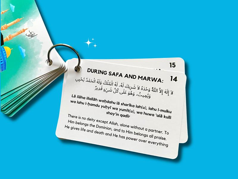 Product Introduction of Umrah Dua Flash Cards, Step by Step Duas for a Complete and Valid Umrah, Umrah Made Easy 9