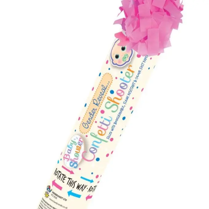 Confetti cannon for general reveal and baby showers handheld 1