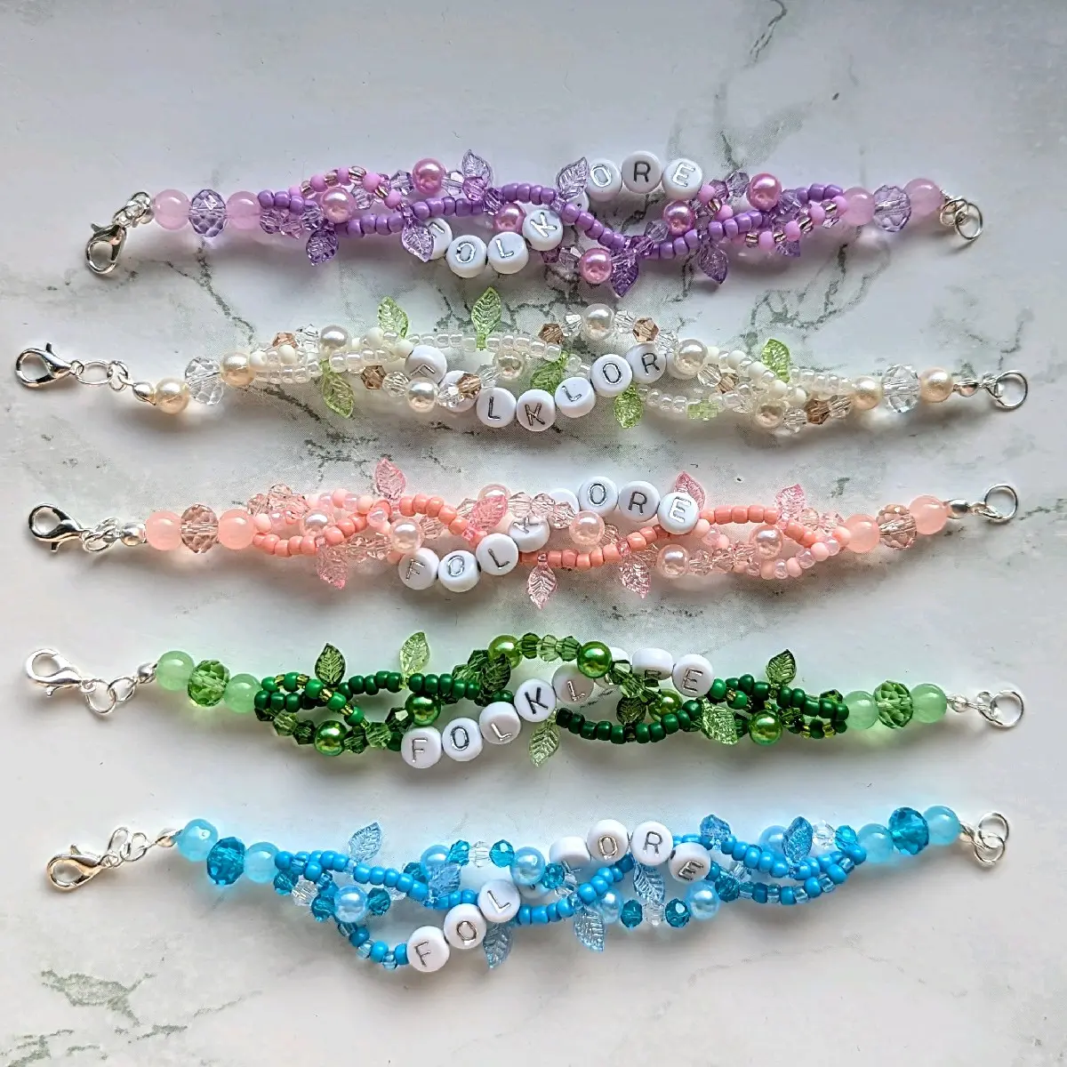 The Eras Tour - Folklore Dress Inspired Friendship Bracelet