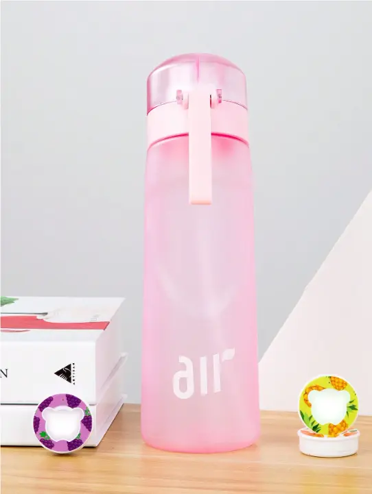 1pc Flavored Water Bottle, Bottle Starter Set, Drinking Bottle With One Random Flavoured Pods Suitable For Gyms, Schools, Flavored Water Bottle Drinkware Tumbler Cup Mug Portable Bottled Washable Reusable 2