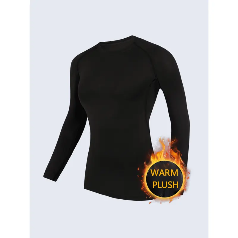 Women's Thermal Underwear Set, Comfortable Base Layer Sweatshirt And Leggings, Warm Tight Fit Tops And Bottoms For Outdoor Sports, Skiing, Yoga 6