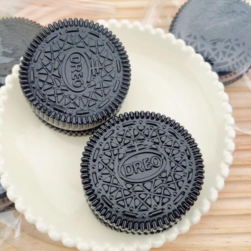 Product Introduction of New Kawaii Handmade Silicone For Big  Stress Relief Squishy Toy Squishy New Fidget Toy Pink Black Biscuit Pinching Toy gift 3