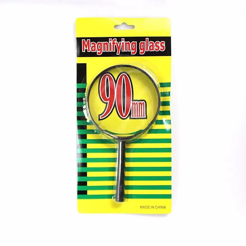 Multi Purpose Handheld  Magnifying Glass 90mm Black Frame 0605 (Parcel Rate) 1