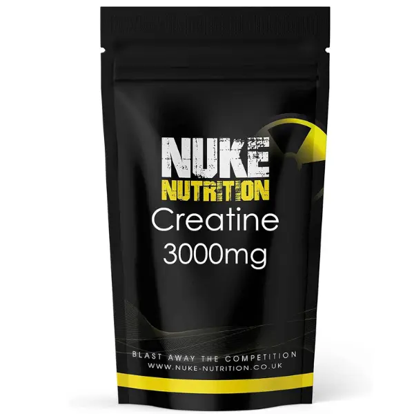 Nuke Nutrition Creatine Tablets 3000mg - 60 Capsules for Muscle Growth, Strength & Energy Boost - Healthcare, Supplement