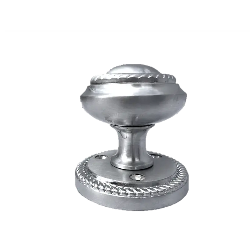 Door Knobs Satin Interior Mortice Georgian Rope 63mm Diameter Rose 50mm Knob 3