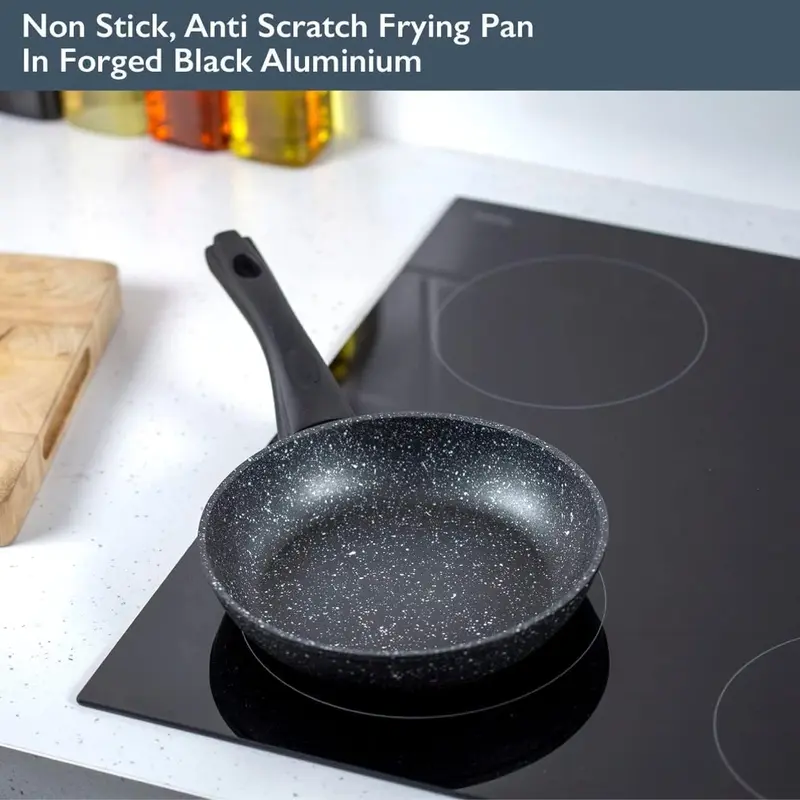 Non Stick Frying Pan 20cm, Induction, Electric & Gas Hob, Egg Frying Pan Cookware 6