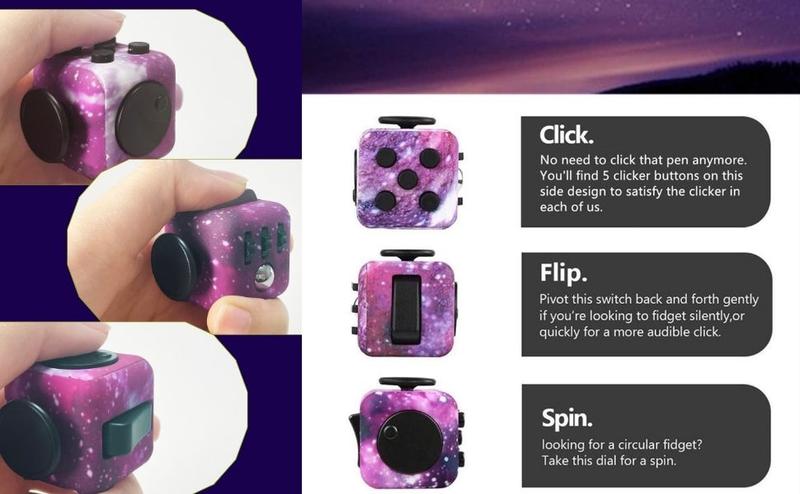 Product Introduction of Yetech Green Fidget Toy Cube Toy ADHD Stress Anxiety Relief Toy With 6 Different Functions Killing Time Finger Toy Office Classroom Toy Gift for Adults And Children 3