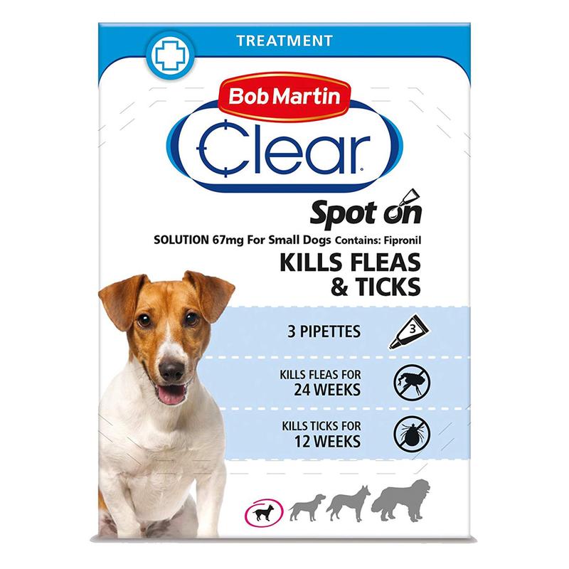 Bob Martin Flea Clear Fipronil Spot On Cat & Dog Flea Treatment Small Medium Large 2