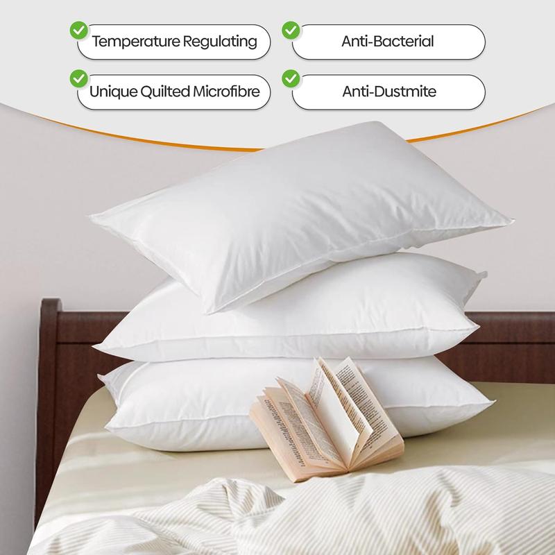 Hotel Quality PolyCotton Pillows | All Pack | Extra Filled Luxury Pillows - SAME DAY DISPATCH 2