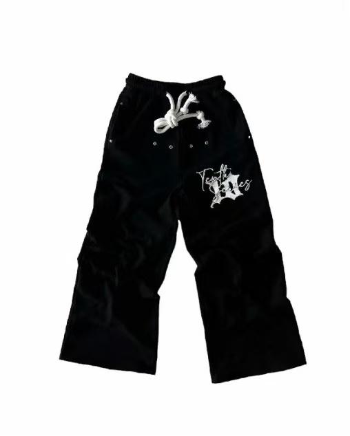 2025 New Fleece Embroidered Sports Pants Trapstar Letter Casual Street Youth Plus Sweatpants Movement 6