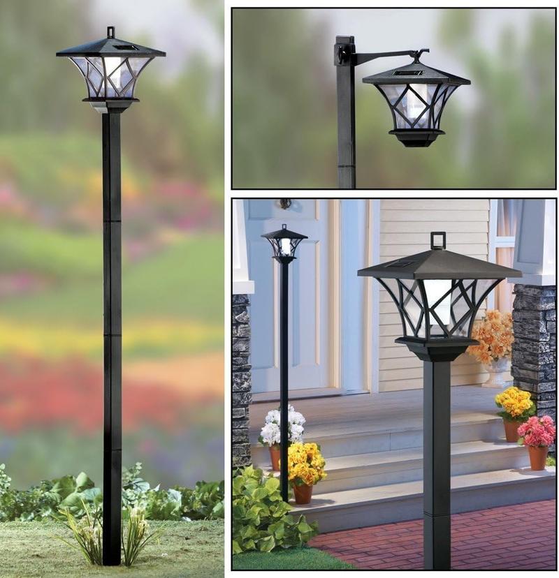 Product Introduction of Taylor & Brown (2 Pack 59" Solar Hanging Lamp/Post Lights, Outdoor Solar Powered Vintage Street Lights Waterproof Decorative Lamp for Garden, Lawn, Pathway, Driveway, Front/Back Door 0