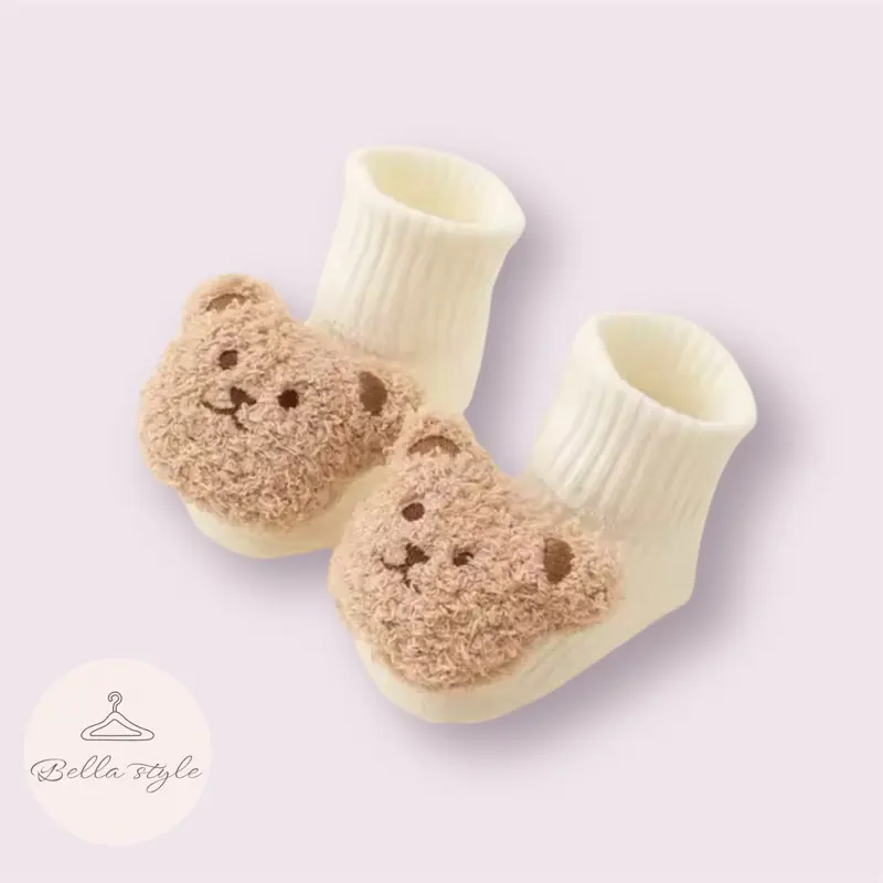 Baby Teddy Socks for Boys and Girls - Soft and Cozy