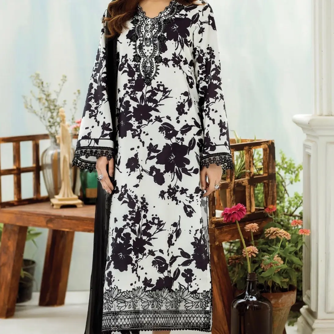 Imrozia Pret Lawn - Dilfareb Womenswear Suits Comfort Lady Floral Long Sleeve Elegance Longsleeves Ladies regular elegant
