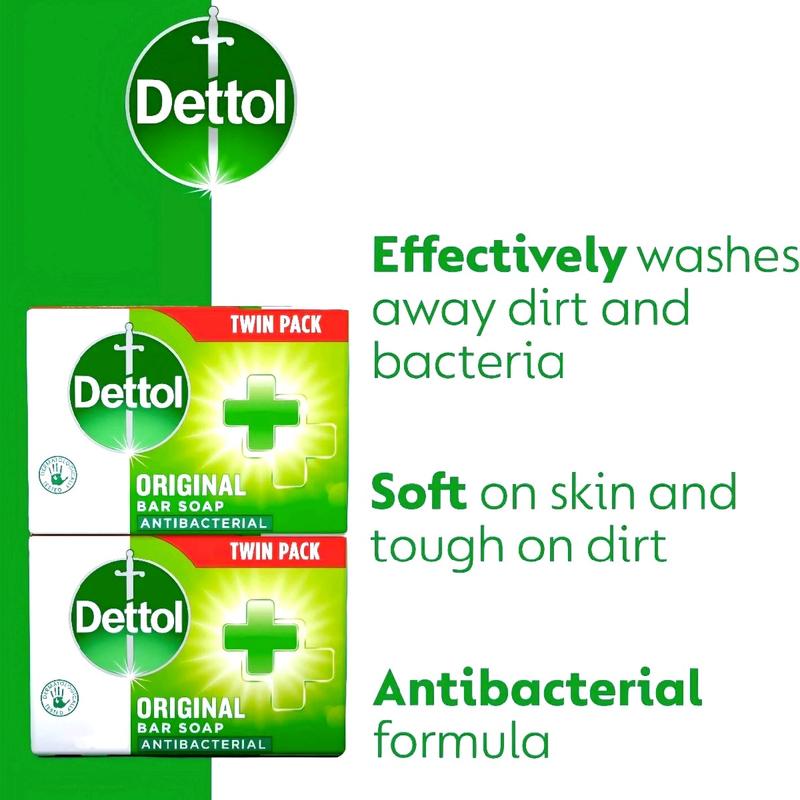 12x 100g Dettol Soap Bar Original Antibacterial Bar Soap Anti Bacterial Hand Wash Body Wash Body Care Skin Care Comfort Cleanser Cleansing Expire 09/2025 6