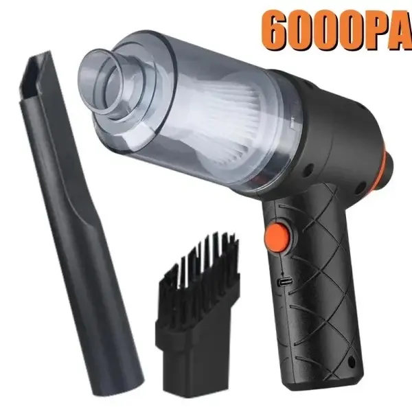 Cordless Handheld Car Vacuum Cleaner - 6000Pa Wireless Auto Vacuum with Strong Suction