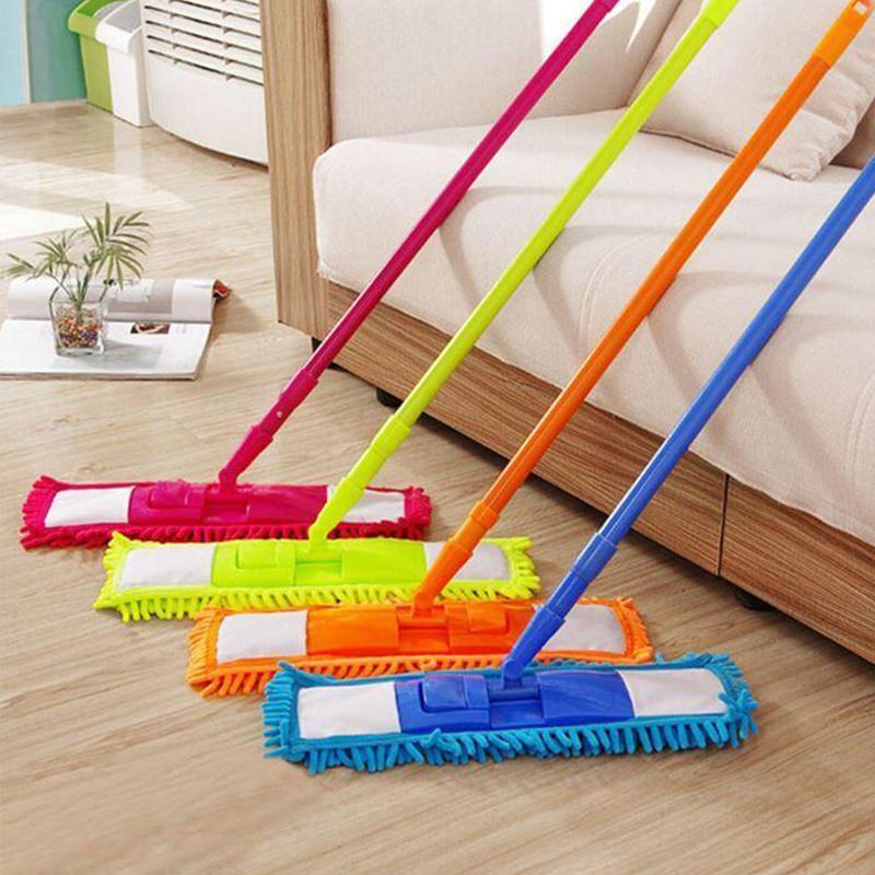 Folding and Adjustable 360 Plastic Microfibre Mop with Handle 0