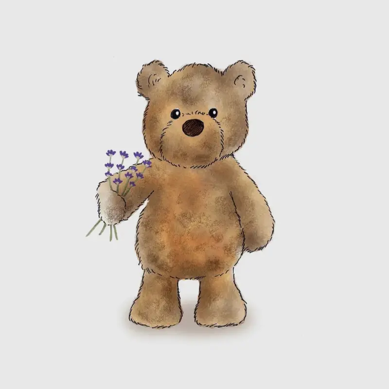 Warmies Brown Curly Bear Microwaveable Plush Toy with Real Dried French Lavender Scent 6