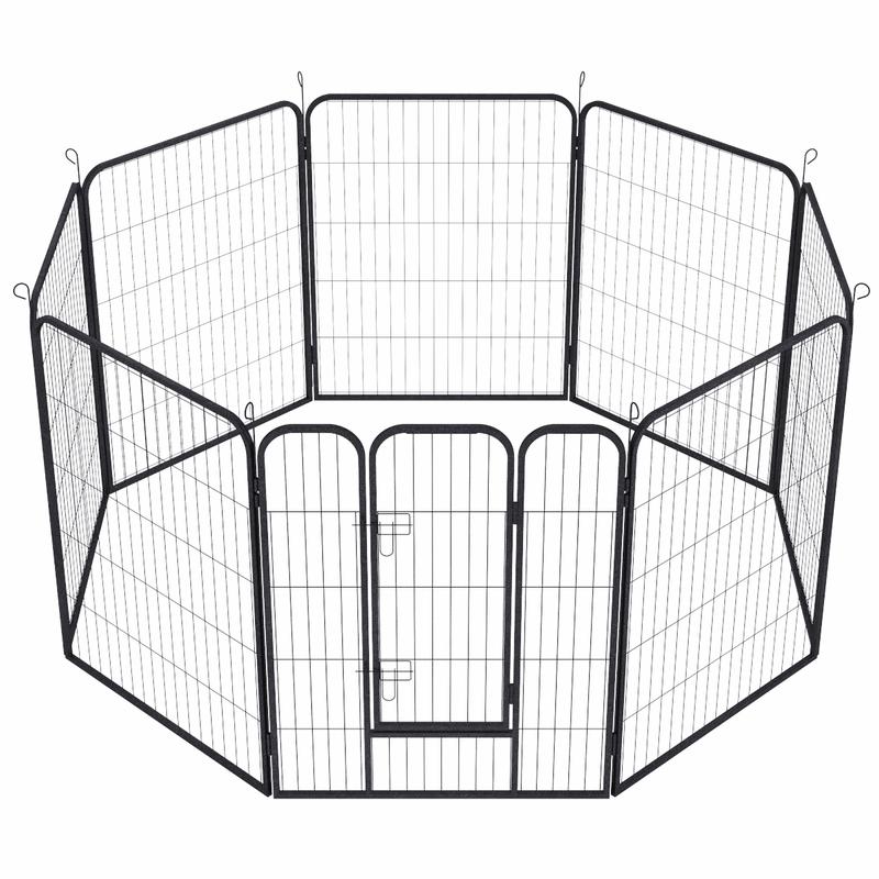 Sundaze Dog Playpen 8 Panel Foldable Cat Puppy Exercise Pen Heavy-Duty Indoor/Outdoor Pet Furniture  Enclosure Run Cage Dogcrate Furniture 0