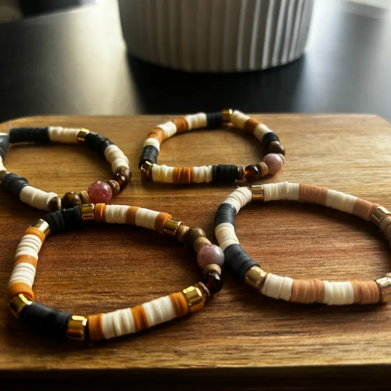Meditation Bracelet with Sunstone & CoffeeAgate for Men and Women quartzcrystal tools 2