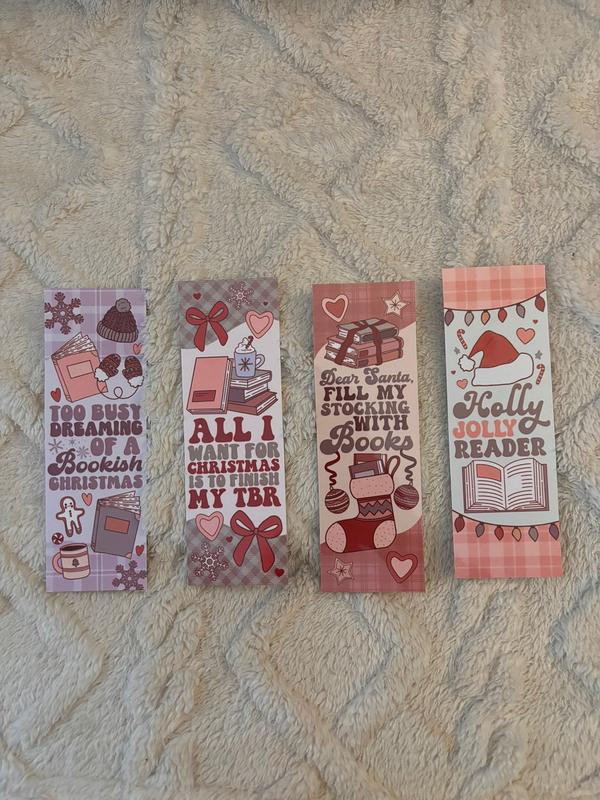 Bookish Christmas Bookmarks (Pack of 4) 0