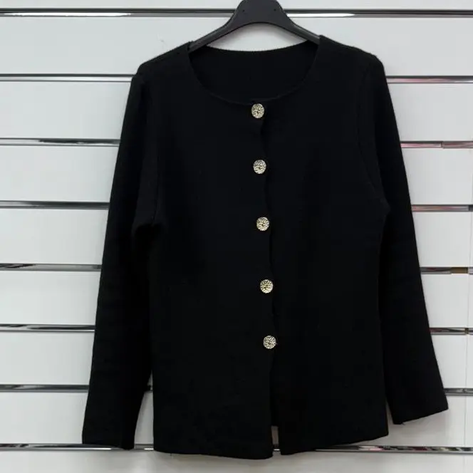 Gold Button Up Cardi (BF) 5
