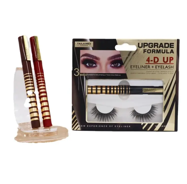Lashglue Pen Eyeliner & Eyelash 8 In 1 Eye Liner Waterproof New Colourful Adhesive Eyeliner Pen Lipliner Makeup Pack Gentle 0