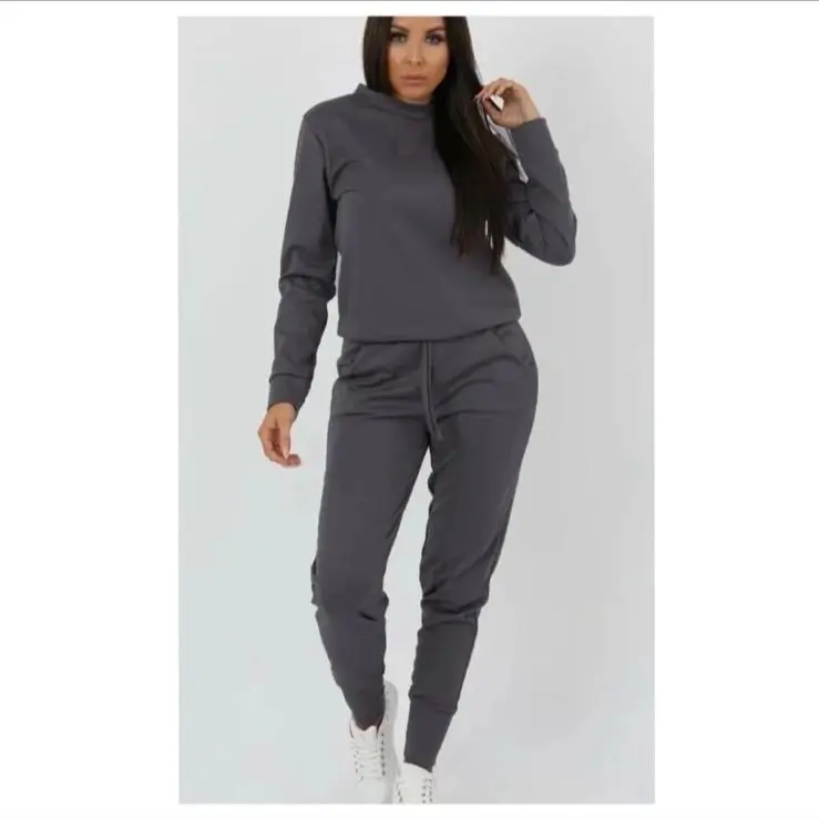 Women’s Marrisa 2Pcs Casual Tracksuit Joggers Slim Fit Trouser Set  Autumn/Winter Women’ Wear Long Sleeve coord Set Womenswear Polyester Dress Blazer 1