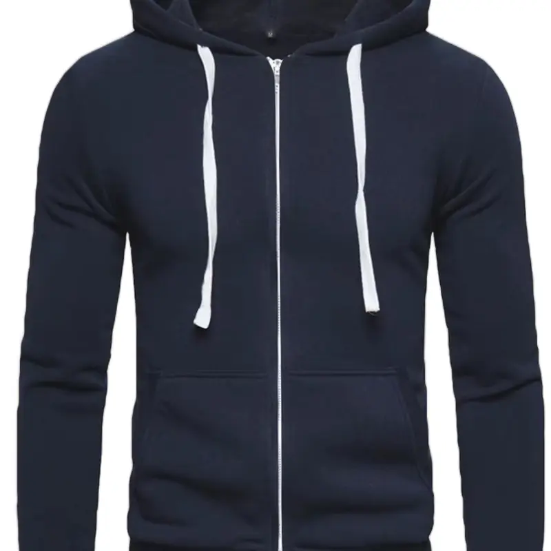 Men's Plain Fleece Lined Hoodie for All Weather - Quality Fabric - Sweaters, Menswear Stylish Day Pullover Tops Outdoor Small Underwear 3