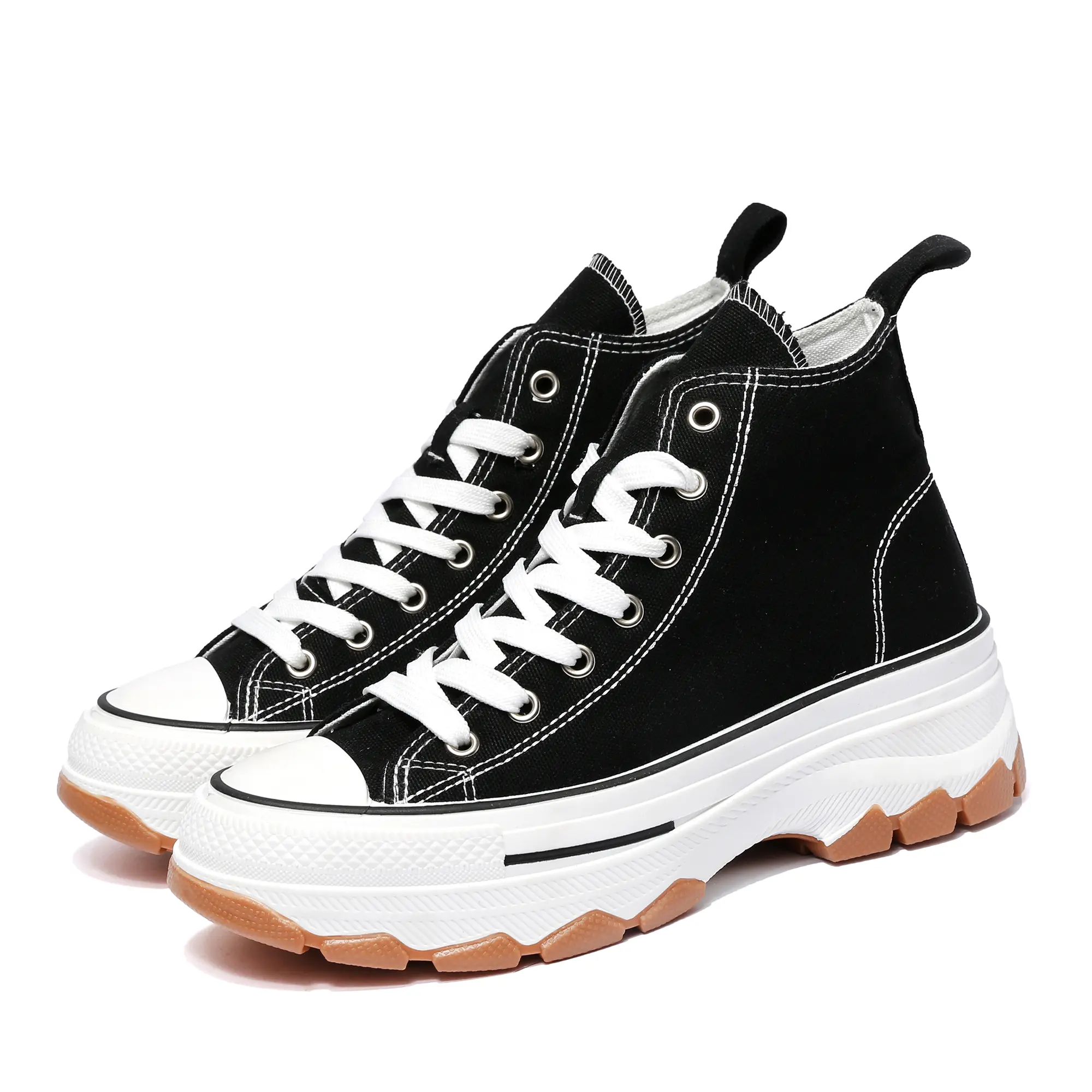Nexsus Plus Ladies Women Chunky Sole  Lace Up High Top Casual Hike Platform Round Toe Trainers Sneakers Walking Shoes size UK 3-8 Footwear Sports Shoes Running Runner Training Closed Athletic Girl Valentine Gift for her Valentine Sale Valentine Gifts