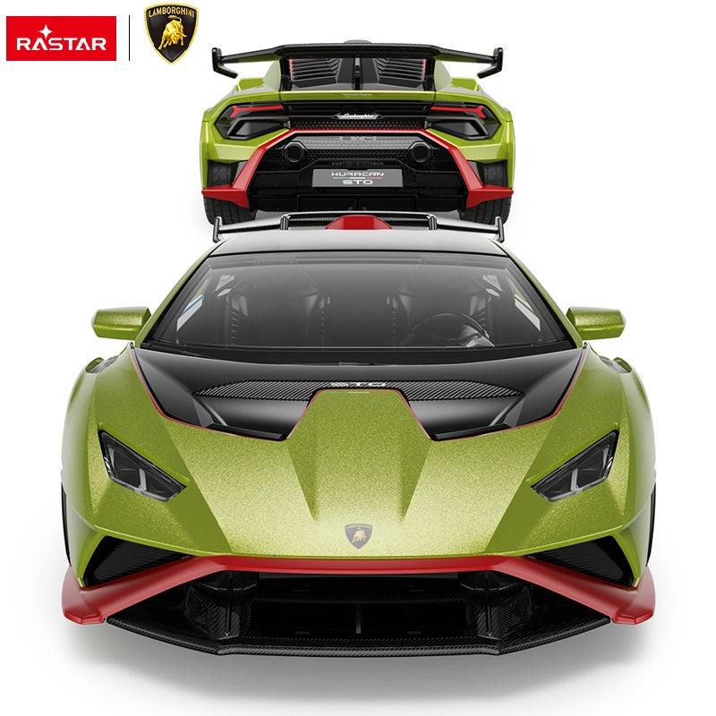 64300 Rastar Lamborghini Huracan STO Die cast 1:32 Toy Car Open Doors - Green 1