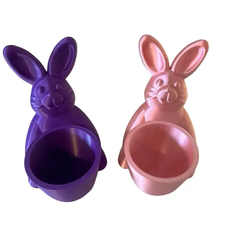Chocolate Easter Egg Holder for children cute freestanding different colours Decor desk boy girl Easter bunny rabbit Ornaments Decoration 0