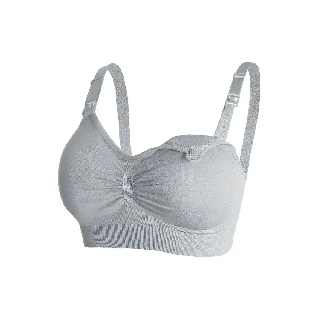Light Grey Stretchy Maternity Bra