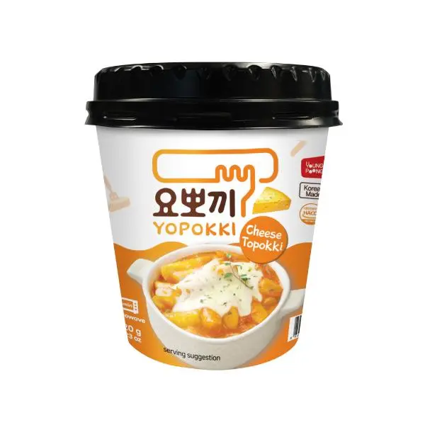 Yopokki Cheese Sauce Rice Cake Cup 120g Instant food,coffee patina,christmas gift,christmas gifts,coffee patina,churning butter halal  topokki yo pokki 4