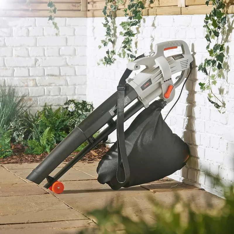 Leaf Blower and Vacuum 3000W – Corded Leaves Collector, Clear Gardens, Patios, Gutters, Driveways & More – Lightweight, 10m Cable, Shoulder Strap, Wheels, 35L Collection Bag – 3 Year Warranty.Plus A Complimentary Gift 7